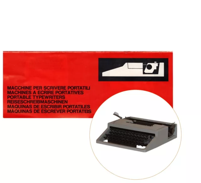 Manual de instrucciones para máquina de escribir Olivetti Lettera 31 reproducción de colección