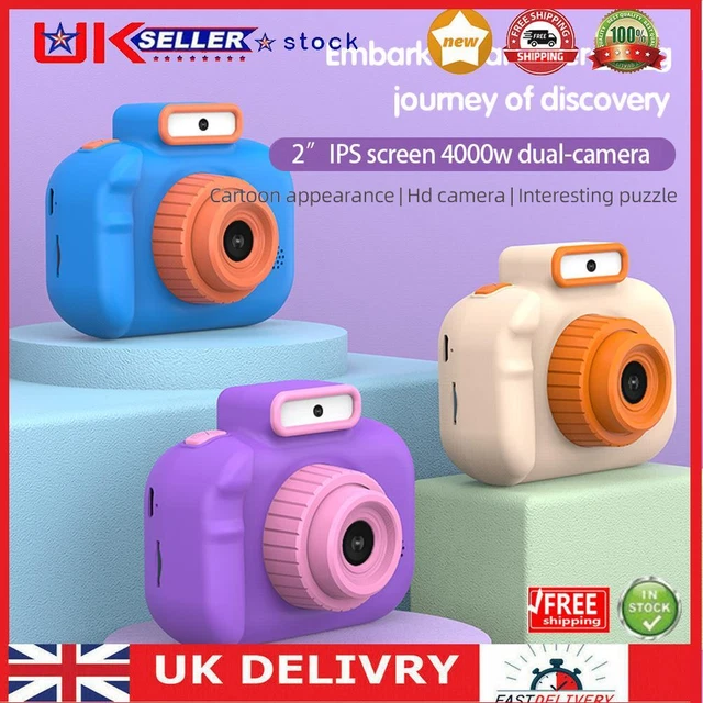 Cartoon Kids Camera USB Charging 2 Inch HD IPS Screen Child Camera with 32G Card