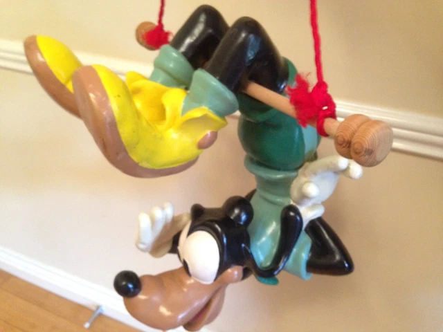 LARGE DISNEY GOOFY Figure Hanging From Trapeze Rare Superb £37.00 ...