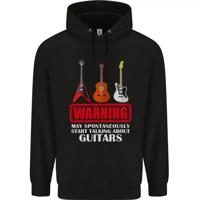 May Start Talking About Guitars Guitarist Mens 80% Cotton Hoodie