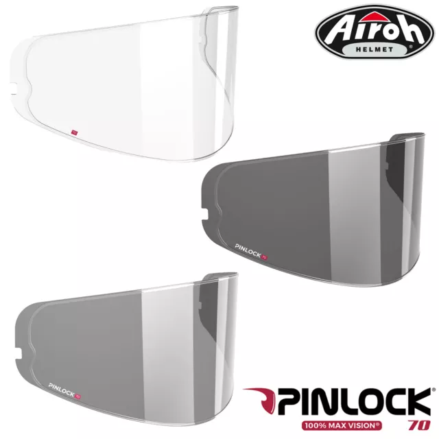 Visiera casco moto Airoh Valor pinlock inserto antiappannamento fumo chiaro