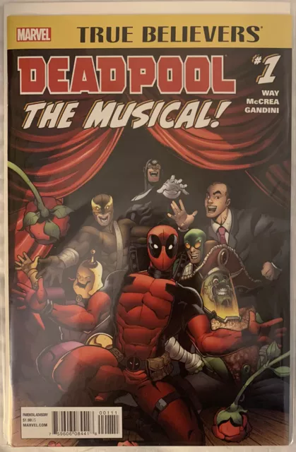 True Believers Deadpool the Musical! #1 Marvel Comics by Way 2016
