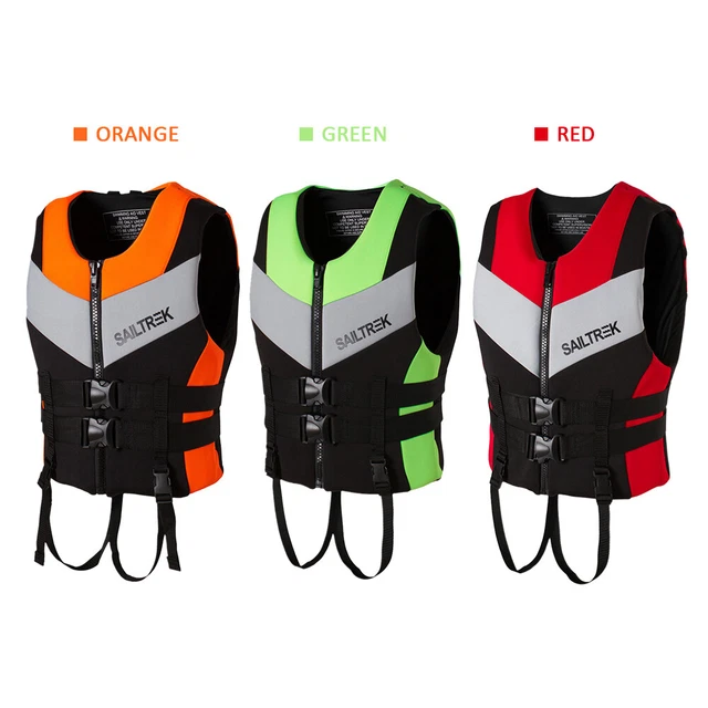 S-XXL Adulte Gilet de Sauvetage Canoë Kayak Bateau Surf Pêche Sports nautiques