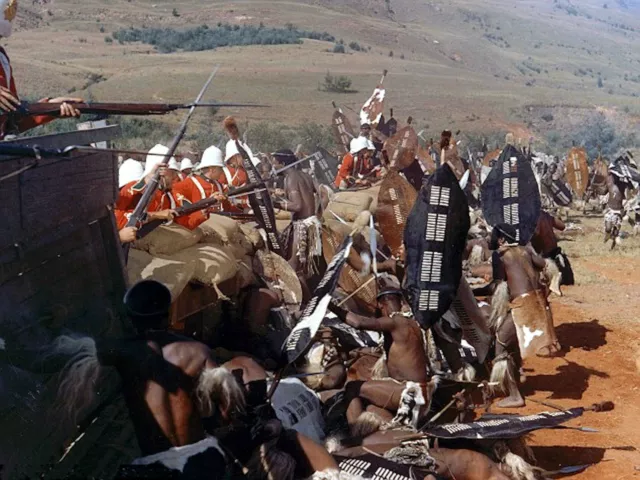 Zulu Michael Caine Stanley Baker / Battle Scene Photo