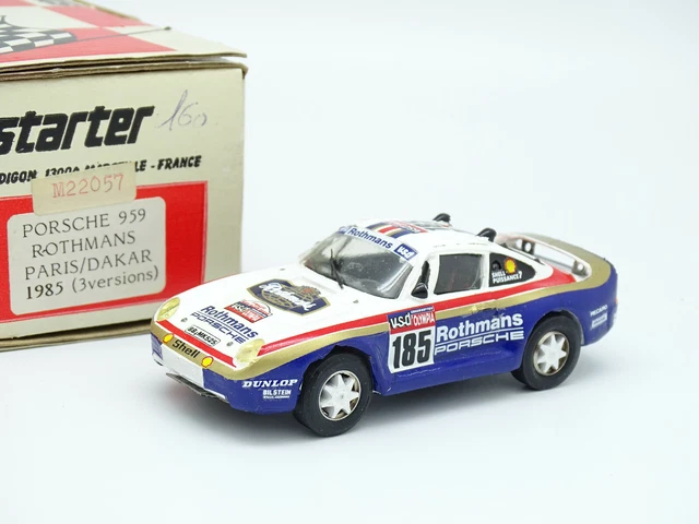 1/43 Spark 1985 Porsche 959 #186 Rallye Paris Dakar Rothmans René Metge