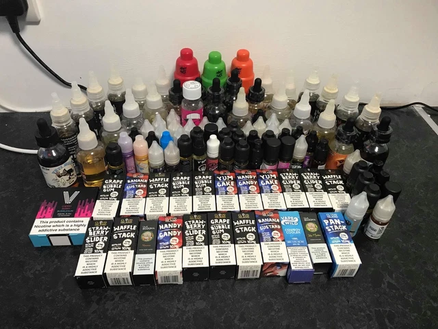 Large Vape Juice Bottles Blueberry Cake E-Liquid by Big Bottle Co