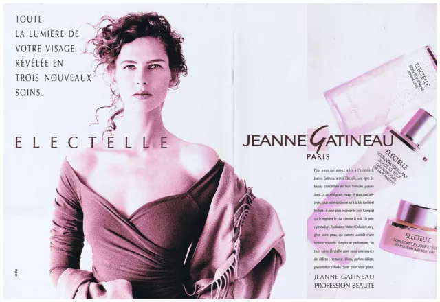 PUBLICITE ADVERTISING 094 1990 JEANNE GATINEAU Electelle (2 pages)