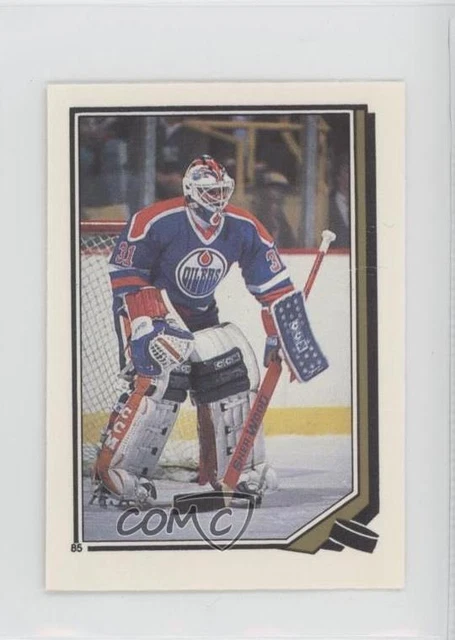 1987-88 O-Pee-Chee Album Stickers Grant Fuhr #85 HOF