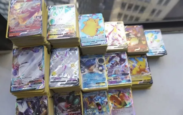 Pokemon Card Lot 100 OFFICIAL TCG Cards + Ultra Rare | VMAX GX EX VSTAR OR V!