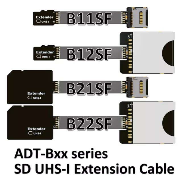 ADT-Link MicroSD TF Extension Cable for SDHC SDXC UHS-I Stable No FPC Card Read