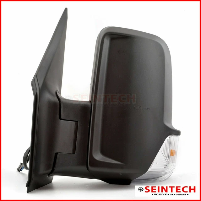 MERCEDES SPRINTER Full Door Wing Mirror Manual Black Short Arm PASSENGER 2006+