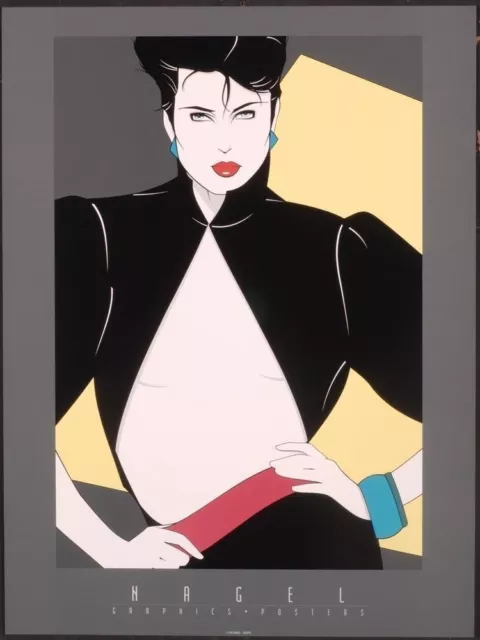 Patrick Nagel OPEN JACKET Rare Art Lithograph Out of Print New Art Print
