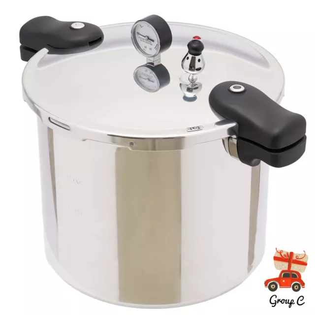 Large Pressure Canner Cooker 23 Quart Kitchen Pressure Canner Cookware 90kpa HOT