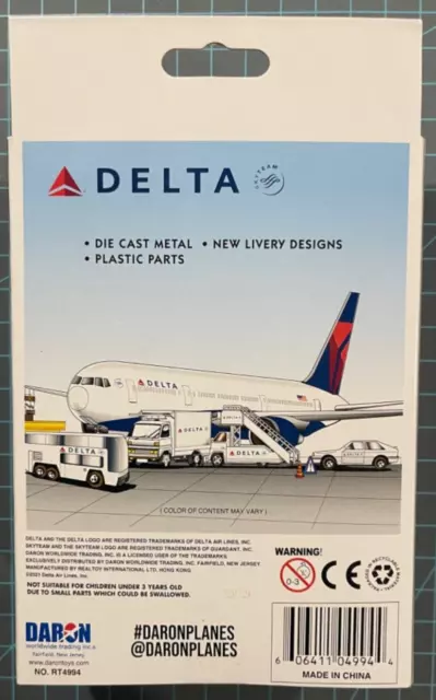 Delta Airlines (Daron) Die Cast  Aircraft Model# RT4994 2