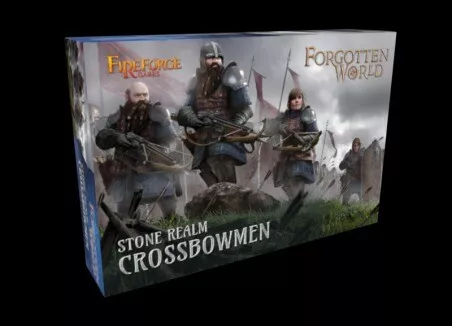 Fireforge Games Forgotten World 28mm Stone Realms Crossbowmen (12) FRG FWSR03-BS