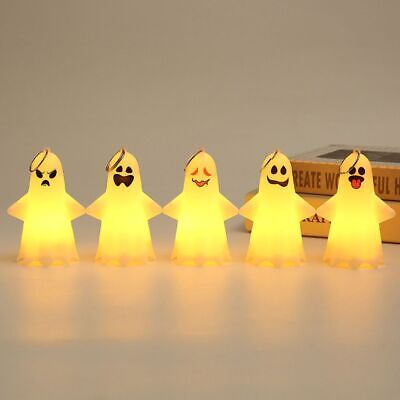 Utilería Ghost Light Led Vela Electrónica Halloween Decoración Fantasma Colgante