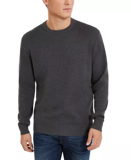 DKNY MEN'S REGULAR-FIT Crewneck Sweater Charcoal Size Small $23.50 ...