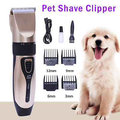 Dog Cat Pet Grooming Cordless Electric Hair Clipper Trimmer Rechargeable G3J2