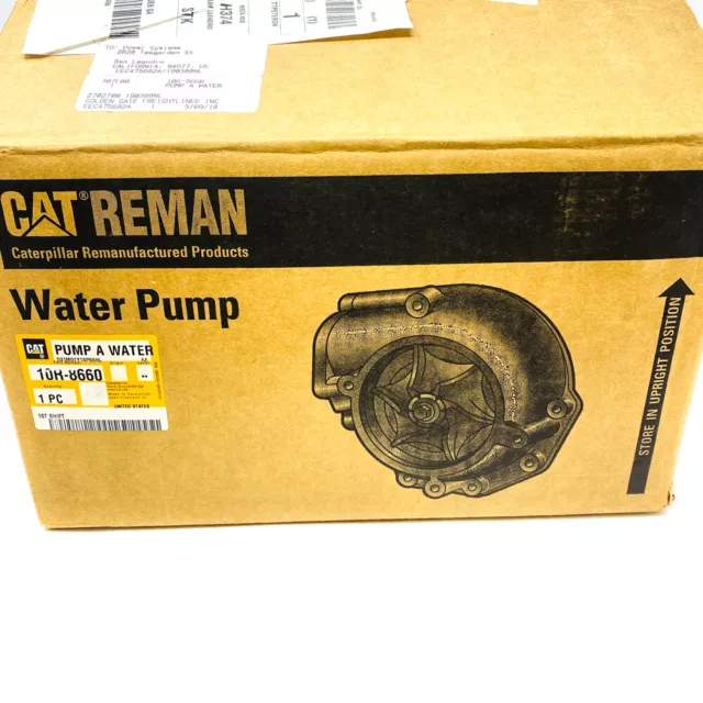 Genuine CAT 10R-8660 Water Pump fits Caterpillar C15 & C18 with Gasket Kit OEM