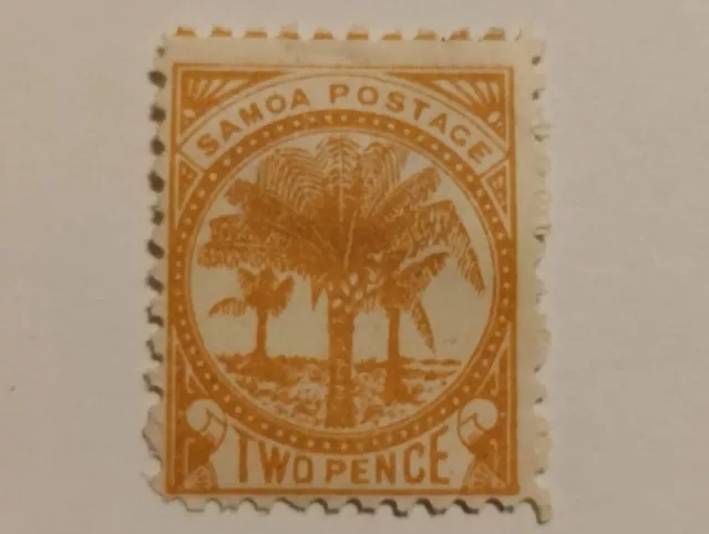 Timbre des iles Samoa (2p orange de 1887-99) N°12B Cote;35€ Neuf