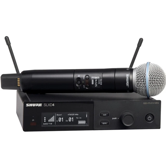 SHURE SLXD24/SM58 HANDHELD Rackmount Digital Wireless Mic System 699.