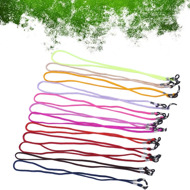 12 Stück Brillenbänder Für Kinder - Bunte Elastische Brillenketten Mit Cartoon-Schnallen