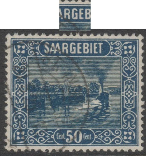Saargebiet 1922, Mi.Nr. 92 PF III, gestempelt