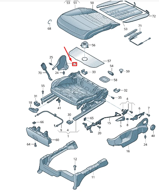 Mercedes-Benz Hebel Sitz Sitzbank Hinten Links X164 GL A1649201164 9051