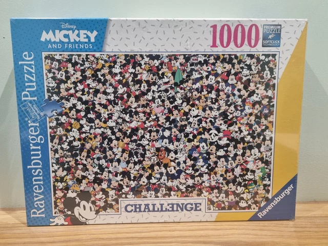 RAVENSBURGER DISNEY 1000 Piece Jigsaw Mickey and Friends Challenge Hard ...