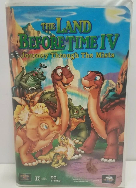 THE LAND BEFORE Time IV: Journey Through the Mists (VHS, 1996 ...