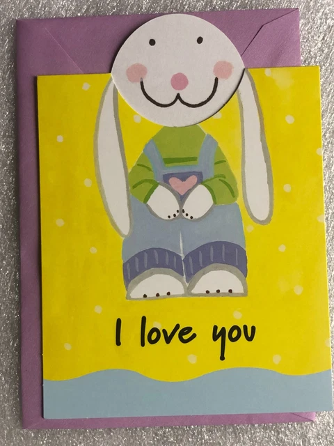 Easter Card Recycled Paper Greetings "I Love You This Much! Happy Easter"