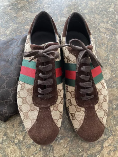 Gucci vintage trainers hot sale