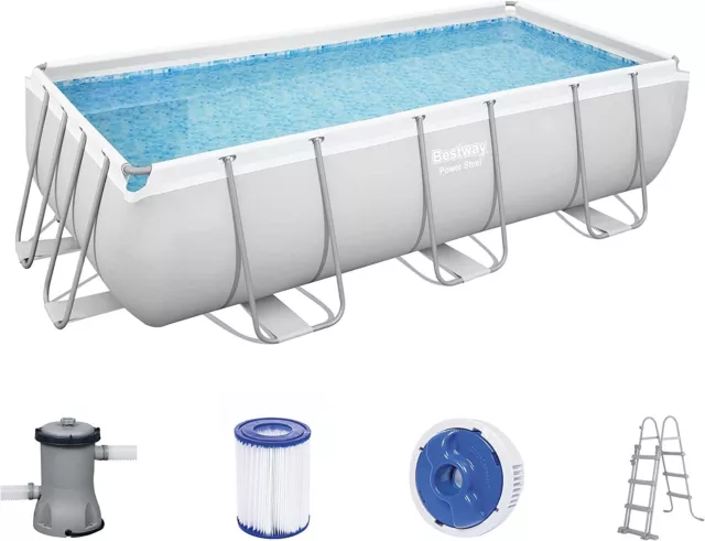 Bestway Schwimmbecken Swimming Pool XL Aufstell Set komplett Schwimmbad 56441