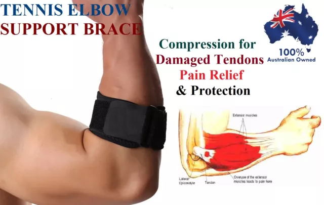 Adjustable Tennis Golf Elbow Support Brace Strap Band Forearm Protection Tendon
