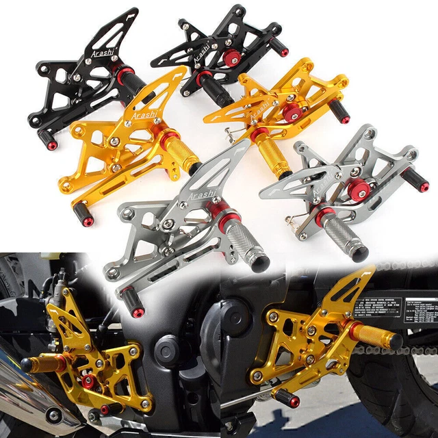 Poggiapiedi regolabile poggiapiedi per Honda CBR250RR/CBR300R 17-18 3 colori