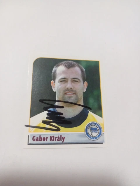 Panini Sticker signiert Gabor Kiraly Hertha BSC Berlin NEU
