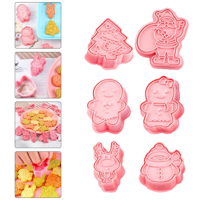6 Pcs Bonbons En Silicone Biscuits De Noël Moule À Pâtisserie