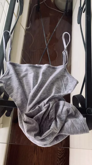 Hanro Womens Camisole Size US 2/4 XS Adjustable Heather Gray
