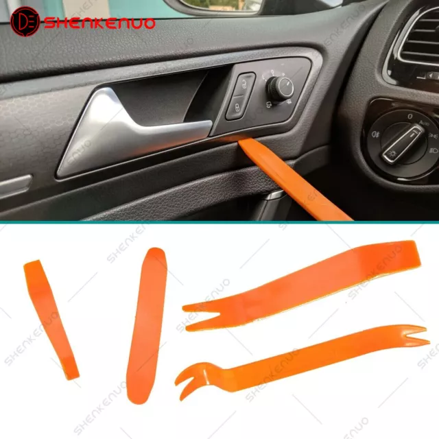 4× Car Door Trim Panel Clip Dash Centre Console Radio Removal Pry Tools Nylon