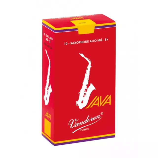 Boîte de 10 anches saxophone alto Java Red Force 1.5 - Vandoren SR2615R