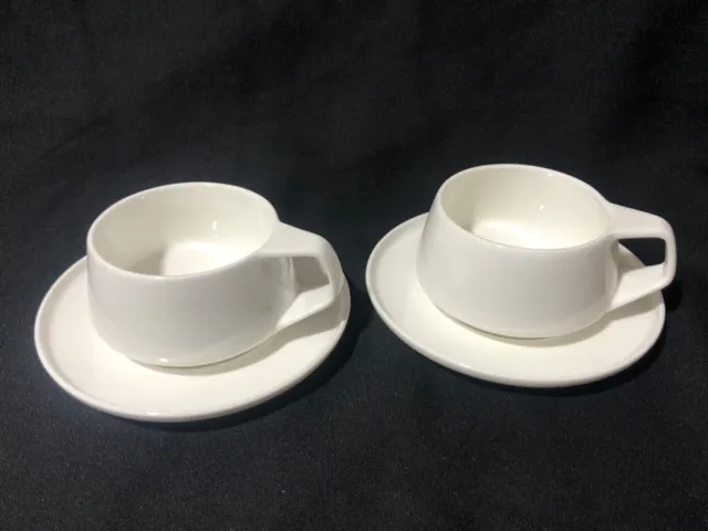 Marc Newson Noritake Cup & Saucer - Set of 2 - Qantas Airlines - First Class