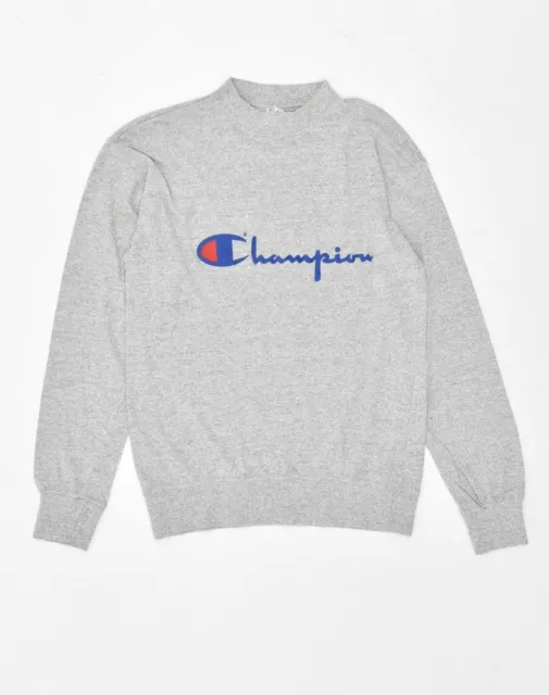 CHAMPION Womens Graphic Sweatshirt Jumper UK 14 Large Grey Cotton NO05