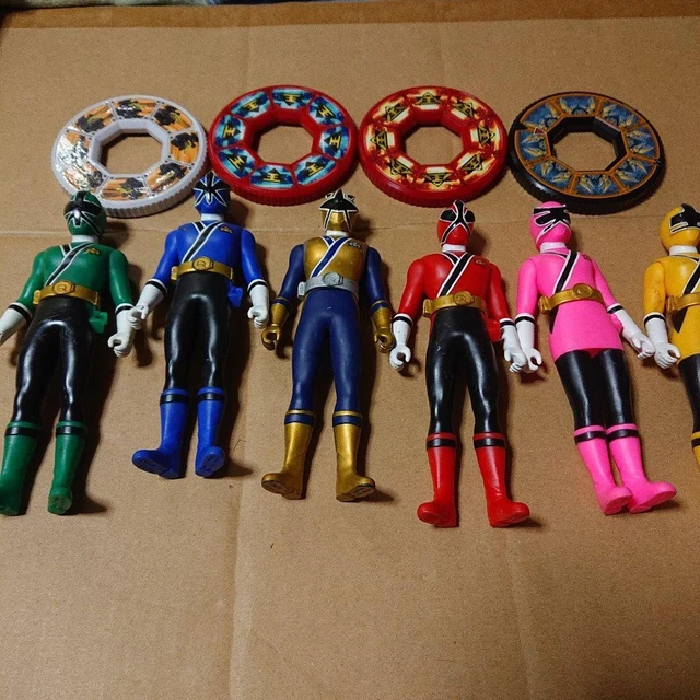 BANDAI JAPAN POWER Rangers Samurai Super Sentai Shinkenger set 6 figure ...