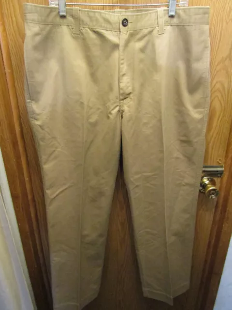 MENS HAGGAR STRAIGHT Fit Khaki Pants Size 38X29 $14.99 - PicClick