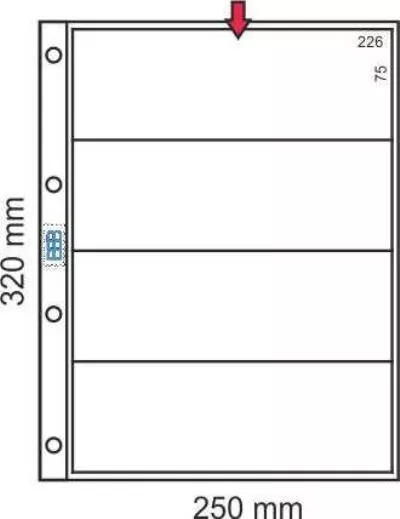 Hojas para Billetes BEUMER modelo GRANDE 3 Divisiones. LEUCHTTURM Collector´s