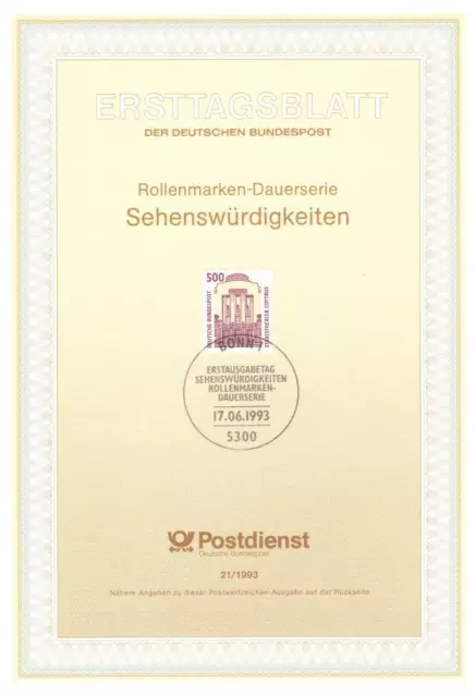 Bund ETB Nr. 21/1993 - Sehenswürdigkeiten