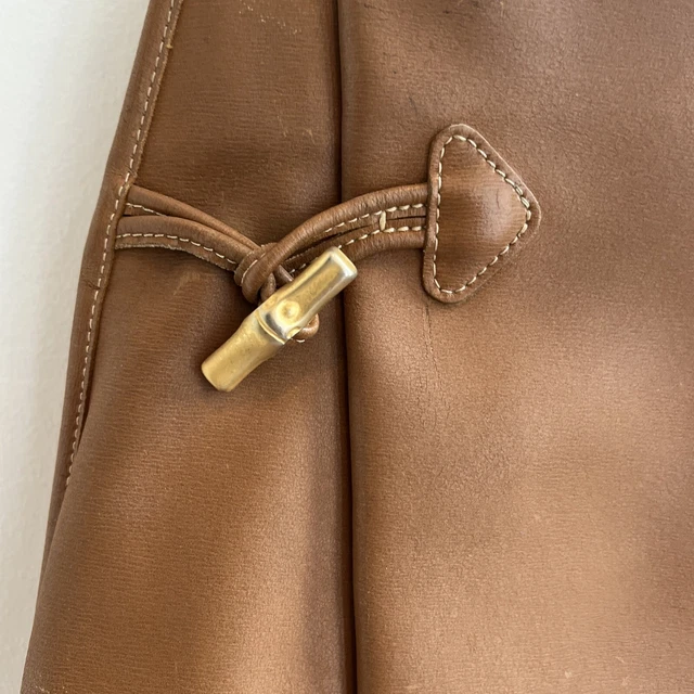 Longchamp Leather Tote Purse Bag Roseau Heritage Tan Made in France 3