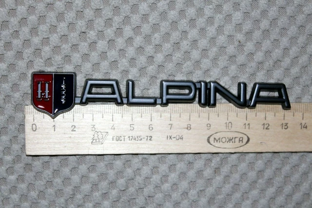 Autocollant Badge Emblème ALPINA Argent Pour Coffre BMW Série 3 5 (E39 E46 E90)