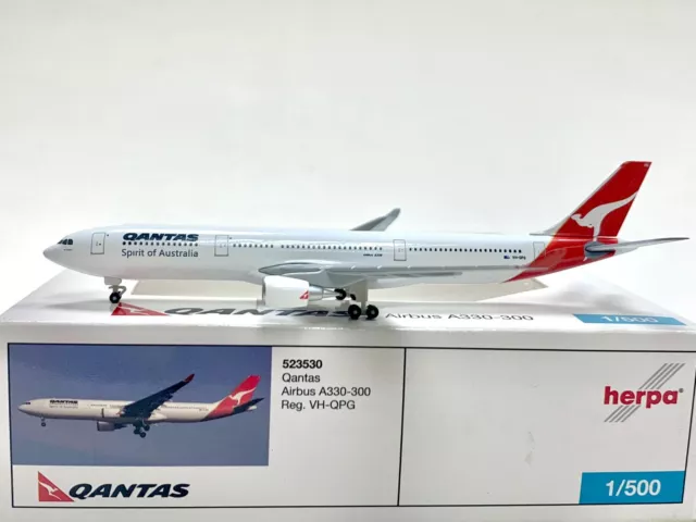 Herpa Wings Qantas Airbus A330-300 1:500 VH-QPG 523530