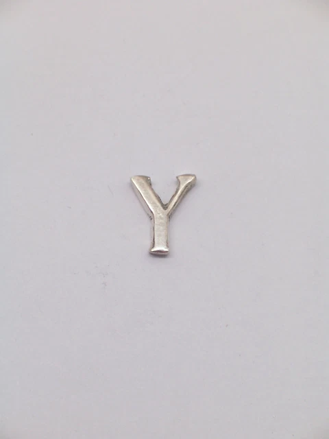 Broche De Veste Avec Initiale - Y - en Argent 925 - Pins - Lettre - Alphabet